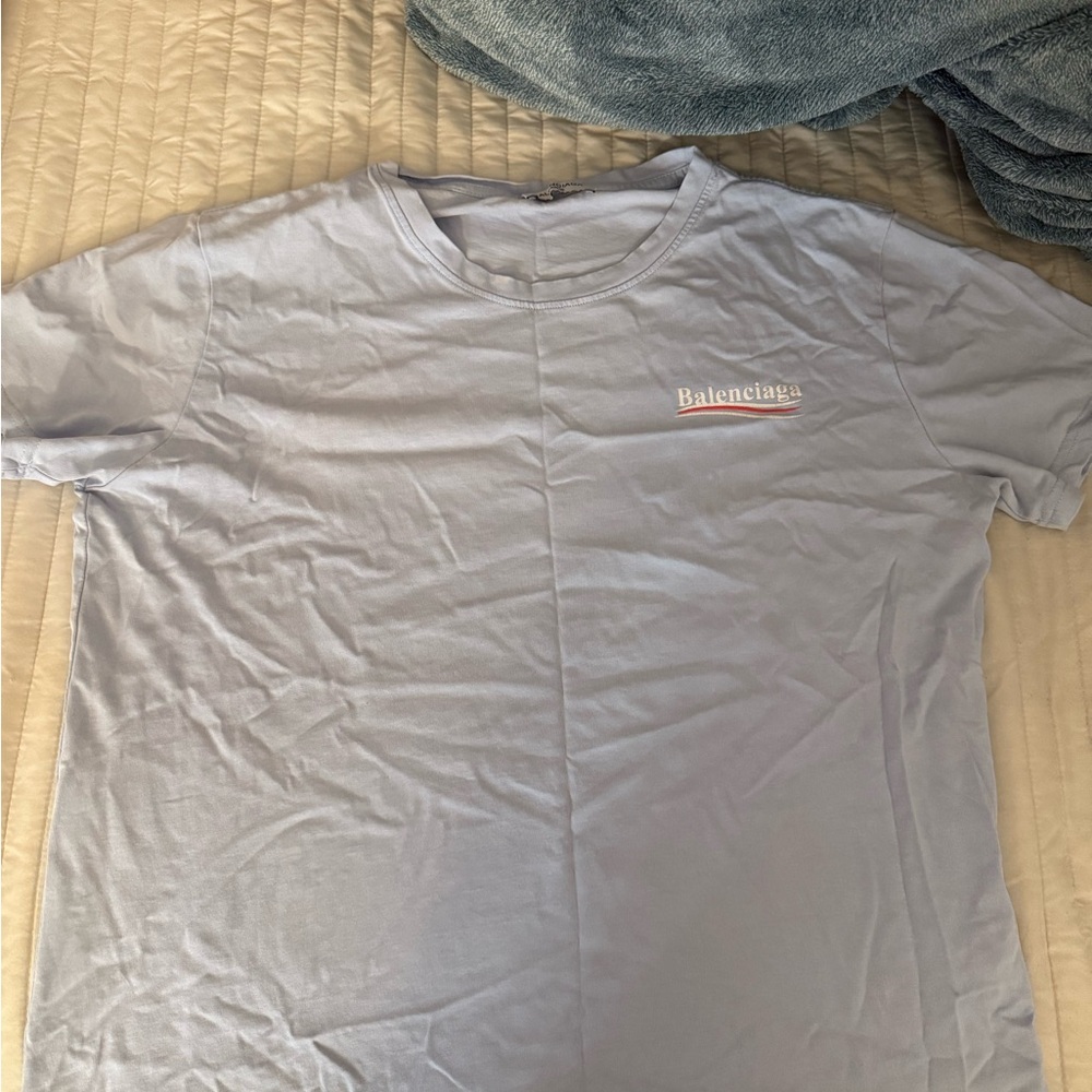 Balenciaga Blue Short Sleeve Tee